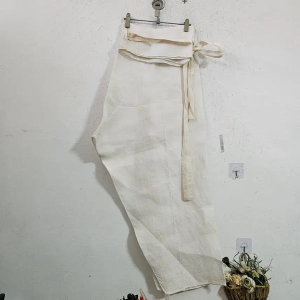 [BUNJANG] Men's Mosi Linen Hanbok Pants - Ivory / 남자모시한복바지아이보리