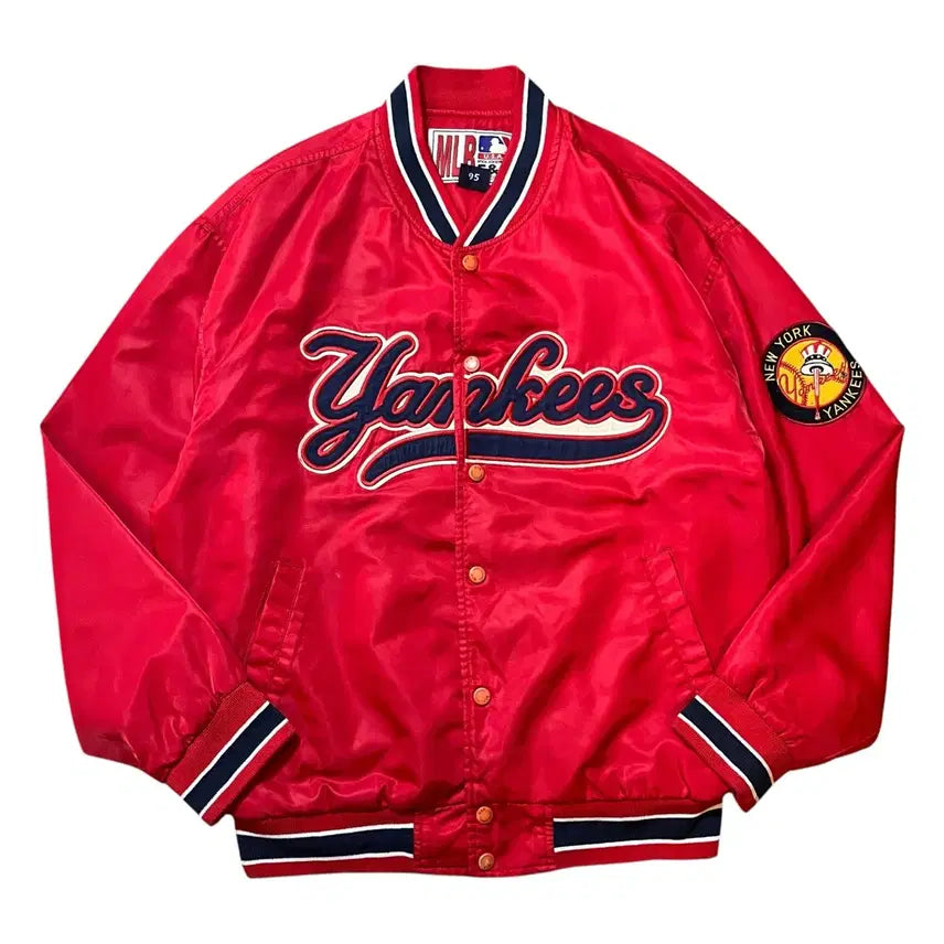 [BUNJANG] MLB Old School New York Yankees Big Logo Stadium Jacket / 엠엘비 올드스쿨 뉴욕양키스 빅로고 스타디움 자켓