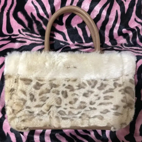 [BUNJANG] Leopard Print Tote Bag Vintage / 갸루 호피 레오파드 토트백 빈티지