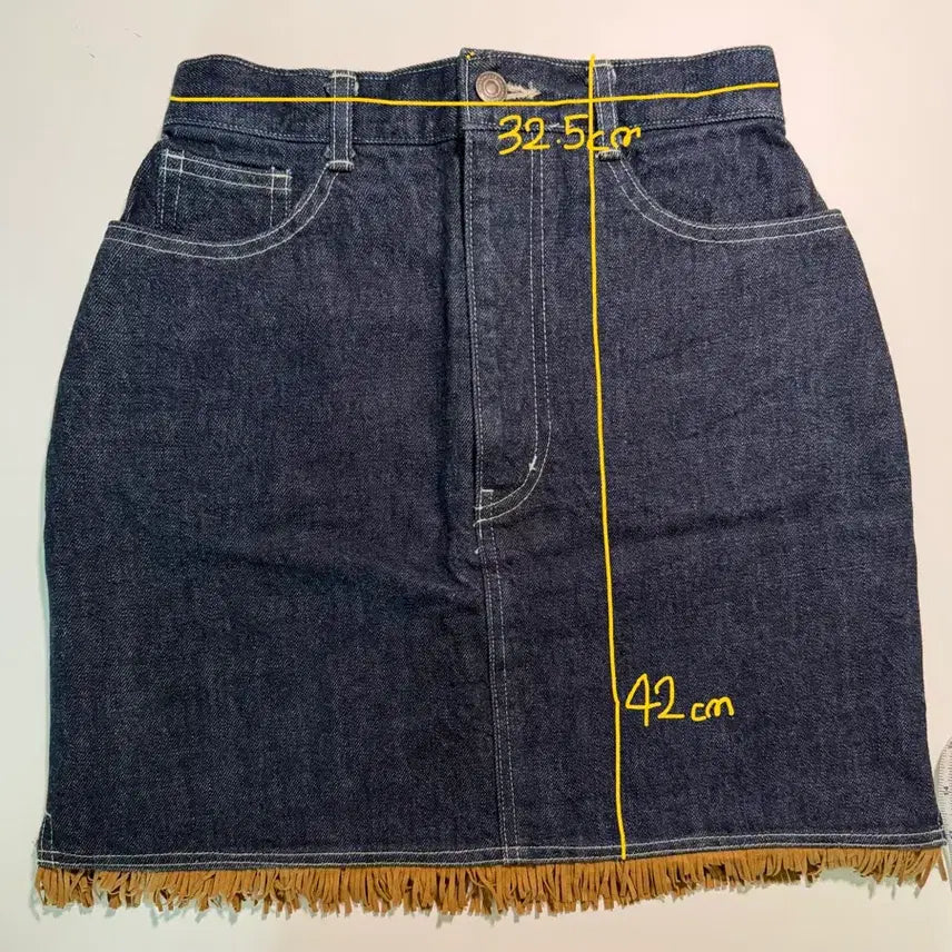[BUNJANG] Vintage Tassel Denim Skirt / 빈티지 테슬 데님 스커트