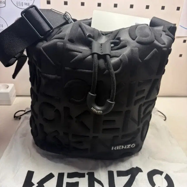 [BUNJANG] Kenzo Monogram Quilted Bucket Bag / 새상품 겐조 복조리백 버킷백 (정가48만원)