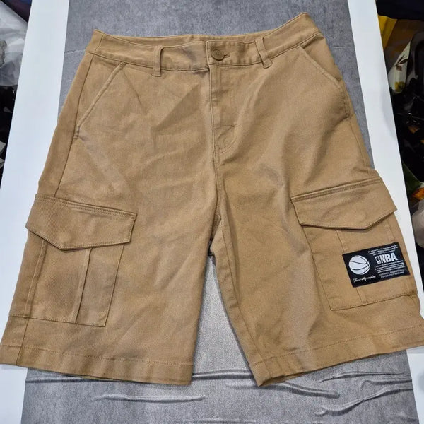 [BUNJANG] NBA Cargo Shorts Beige / NBA 카고 반바지 베이지