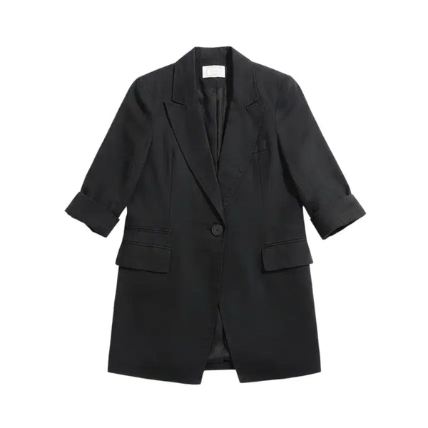 [BUNJANG] Orange House Women's 7/8 Sleeve One-Button Jacket / 여성F/ 오렌지하우스 7부소매 원버튼자켓