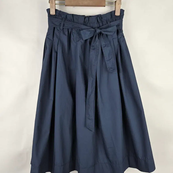 [BUNJANG] H&M Women's Navy Bending Flare Long Skirt UK12 / [무료배송]H&M 여성 UK12 밴딩 플레어 롱 스커트 치마 네이비