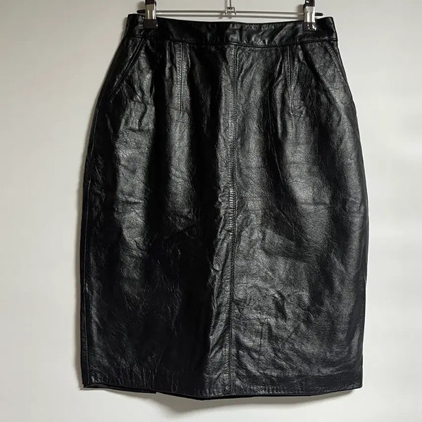 [BUNJANG] Cammbannella Real Leather Skirt / 깜바넬라 리얼 레더 소가죽 치마 스커트 27