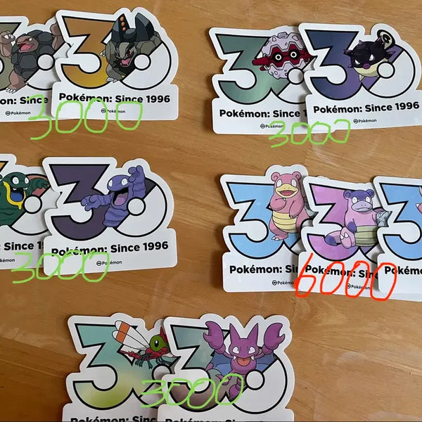 [BUNJANG] Pokemon 30th Anniversary Limited Logo Sticker Set / 포켓몬 30주년 스티커