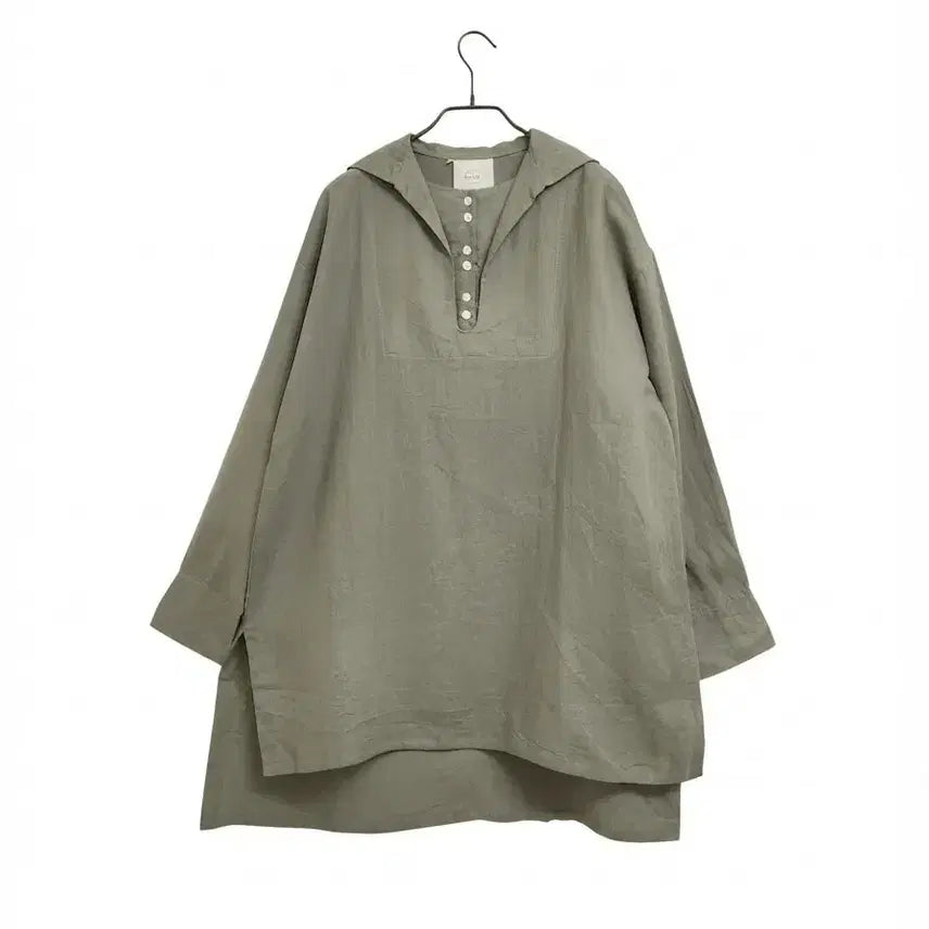 [BUNJANG] Cloudnine 100% Linen Blouse Layered Dress / Cloudnine Japan 린넨100% 블라우스 겸 레이어드 원피스
