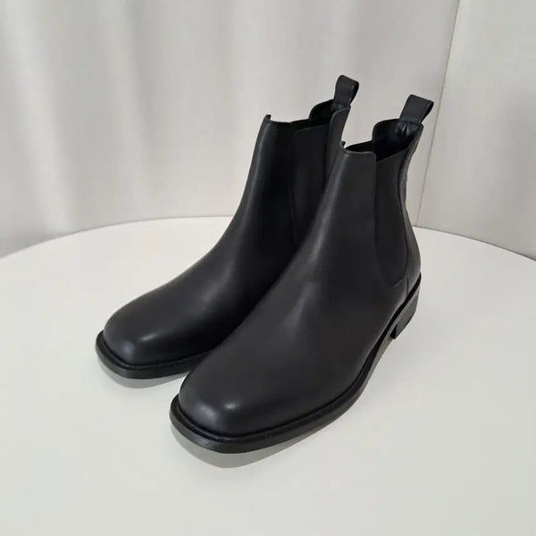 [BUNJANG] Romantic Move Square Toe Chelsea Boots Black 255mm / (새상품급) 로맨틱무브 스퀘어토 첼시 부츠 255