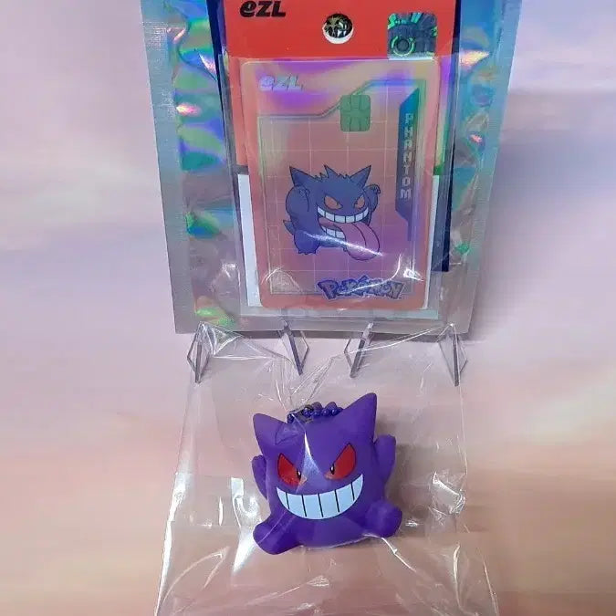 [BUNJANG] Pokemon 30th Anniversary Limited Edition Esl "Phantom" Transit Card & Keychain Set / 포켓몬 30주년 한정판 이즐(ezl) "팬텀" 교통카드 + 키링