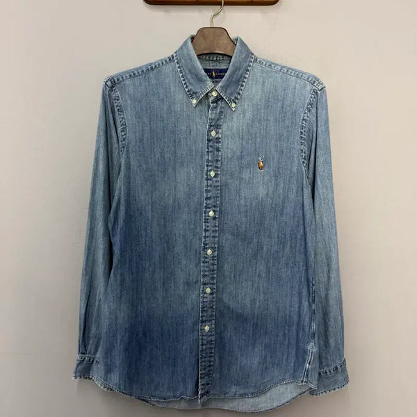 [BUNJANG] Polo Ralph Lauren Pony Logo Denim Shirt / 폴로 랄프로렌 포니로고 데님 셔츠 H3246