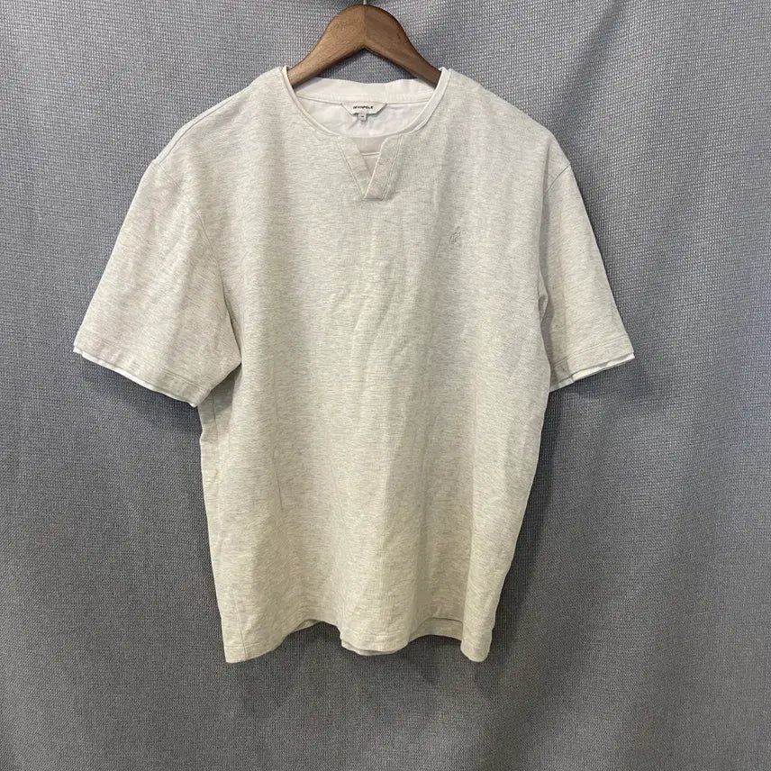 [BUNJANG] Beanpole Layered Henleys Half Sleeve T-Shirt / 빈폴 레이어드 헨리넥 반팔 티셔츠