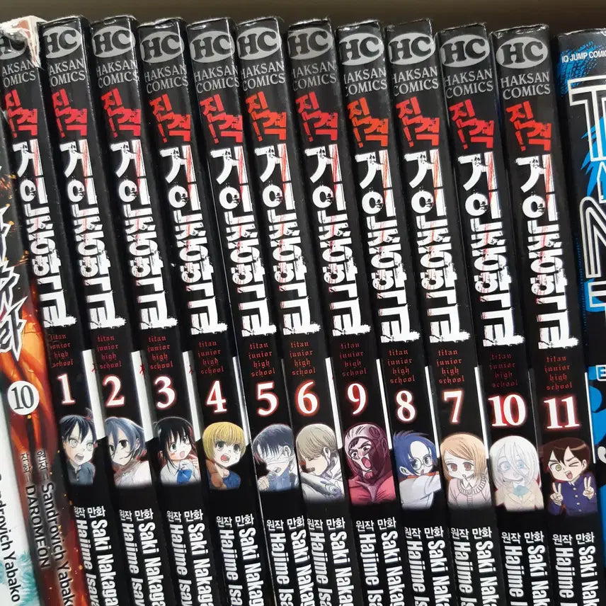 [BUNJANG] Attack on Titan: Junior High Complete Manga Set (Volumes 1-11) / 진격 거인중학교 1-11 완결 중고만화책 만화짱많아 프로안전상점