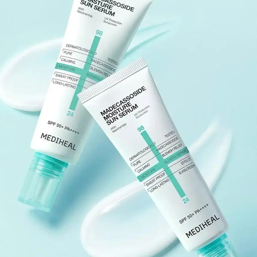[BUNJANG] Mediheal Madecassoside Moisture Sun Serum Sun Cream / 메디힐 마데카소사이드 모이스처 선세럼 선크림