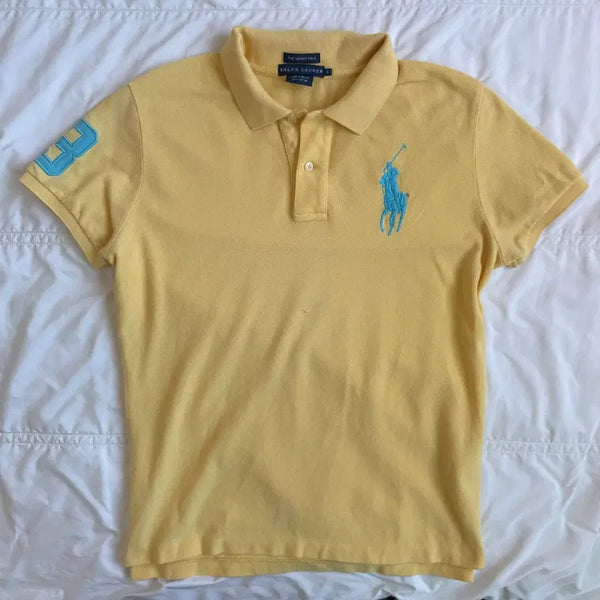 [BUNJANG] Polo Ralph Lauren Big Pony Yellow T-Shirt / 폴로 빅포니 옐로우