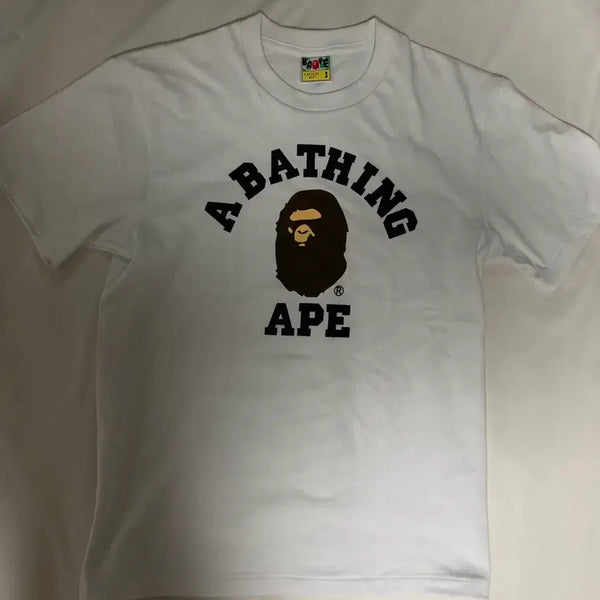 [BUNJANG] BAPE Short Sleeve T-Shirt White Size S / 베이프 반팔티 화이트 s