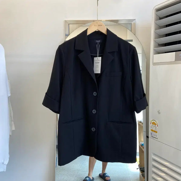 [BUNJANG] Elle Summer Short Sleeve Suit Jacket / 엘르 여름 반팔 정장 자켓 L(95) Elle Summer Suit Top