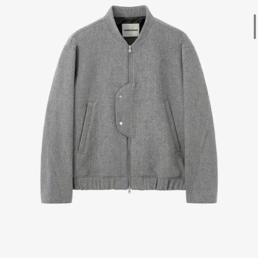 [BUNJANG] Insilence Virgin Wool Blouson Jacket Medium Melange Grey / 인사일런스 버진울 블루종 자켓 M 사이즈 멜란지그레이