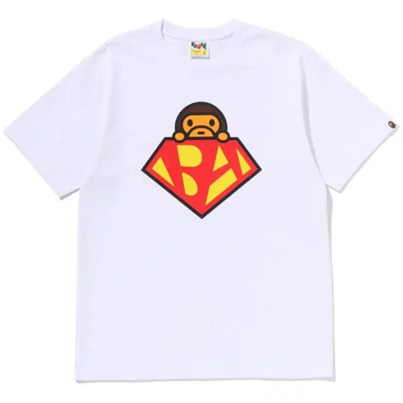 [BUNJANG] BAPE Hero Baby Milo T-Shirt / [L] 베이프 히어로 베이비 마일로 티셔츠