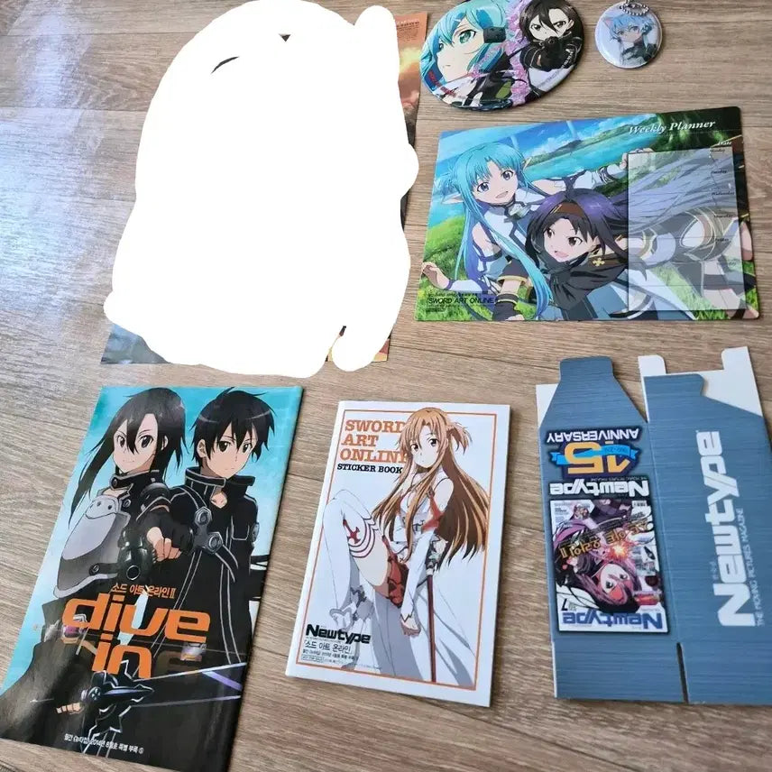 [BUNJANG] Sword Art Online Newtype Bonus Bundle Set / 소드 아트 온라인 뉴타입 부록 일괄