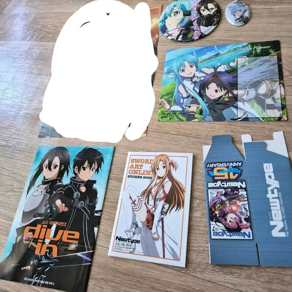[BUNJANG] Sword Art Online Newtype Bonus Bundle Set / 소드 아트 온라인 뉴타입 부록 일괄