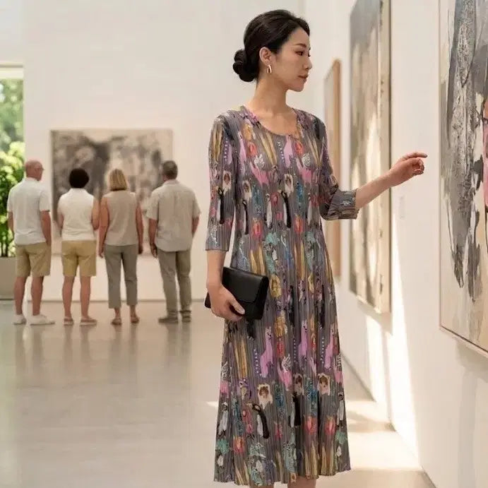 [BUNJANG] Pleated Dress / 플리츠 원피스