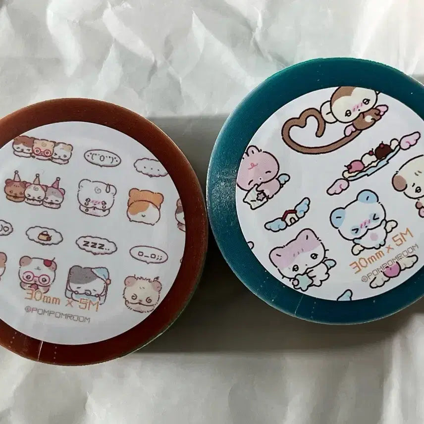 [BUNJANG] PomPom Room Poktak Club / Guinea Says Kiss-Cut Sticker Set / 키스컷 소분 판매 폼폼룸 - 폭닥클럽 - 기니가 말해요
