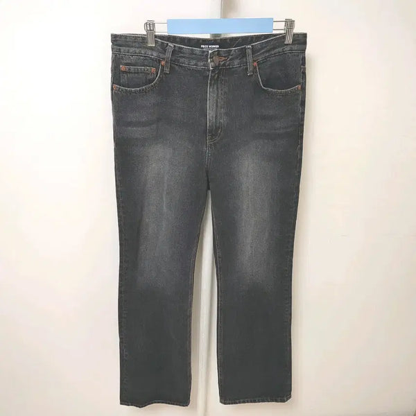 [BUNJANG] PieceWorker Men's Black Denim Bootcut Jeans / [33] 추동용 피스워커 남성 흑청 부츠컷 청바지 새옷 수준 데님팬츠