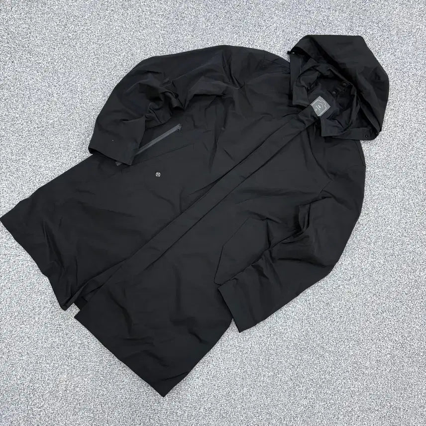 [BUNJANG] Hazzys Hooded Windbreaker Long Coat Jacket / 100 헤지스 후드 바람막이 롱 코트 자켓 0730J2