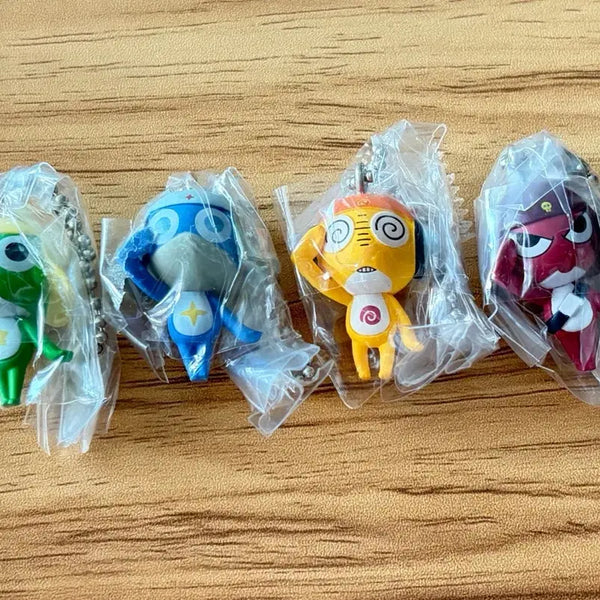 [BUNJANG] Keroro Gum Jelly Opaque Keyring Set (4 Types, Bundle Set, Sealed) / 케로로 구미 불투명 키링 가챠 4종 일괄 미개봉