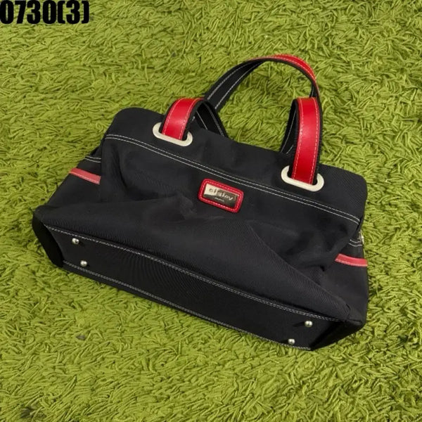 [BUNJANG] Sisley Women's Tote Bag Black/Red / 시슬리 여성 토트백 블랙/레드 7/30