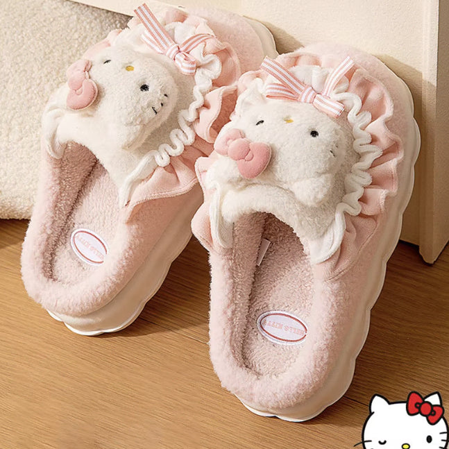 [BUNJANG] Hello Kitty Cinnamonroll Slippers / 키티실내화,시나모롤실내화