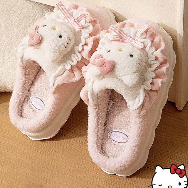[BUNJANG] Hello Kitty Cinnamonroll Slippers / 키티실내화,시나모롤실내화