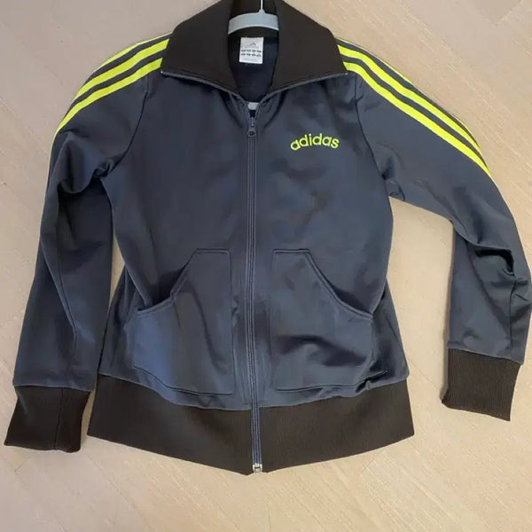 [BUNJANG] Adidas Track Top Jersey Navy Fluorescent Yellow / 아디다스 트랙탑 져지 남색 형광 노랑