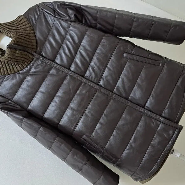 [BUNJANG] Renoma Women's Genuine Leather & Goose Down Coat - Size 85 / 양가죽거위털코트/레노마/깨끗한/정품/여성85