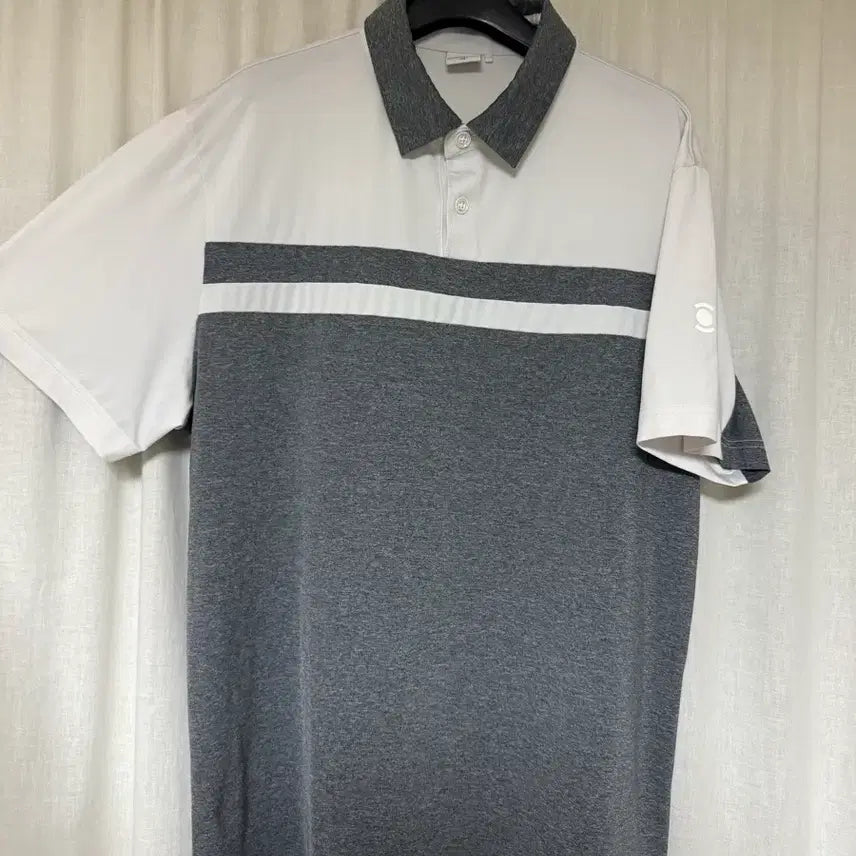 [BUNJANG] W.ANGLE Men's Collar T-Shirt White/Grey Size 110 / [매장정품] W.ANGLE 남성 카라티 110 사이즈(정가 18만)