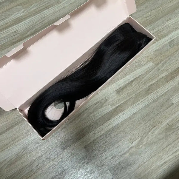 [BUNJANG] Pink Age 17-inch Clip-in Hair Extensions 6-Piece Dark Brown / 핑크에이지 붙임머리 17인치 6피스 다크브라운