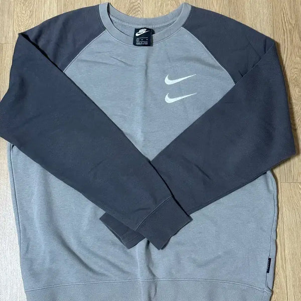 [BUNJANG] Nike Swoosh Sweatshirt - Gray / 나이키 스우시 맨투맨 그레이