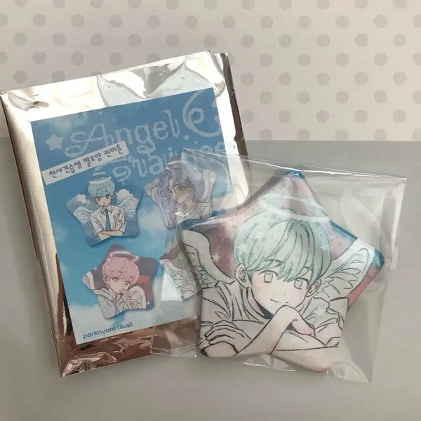 [BUNJANG] Park Nyam Angel Apprentice Star Pin Button / 박냠 캔뱃지 (천사견습생 별모양 핀버튼)