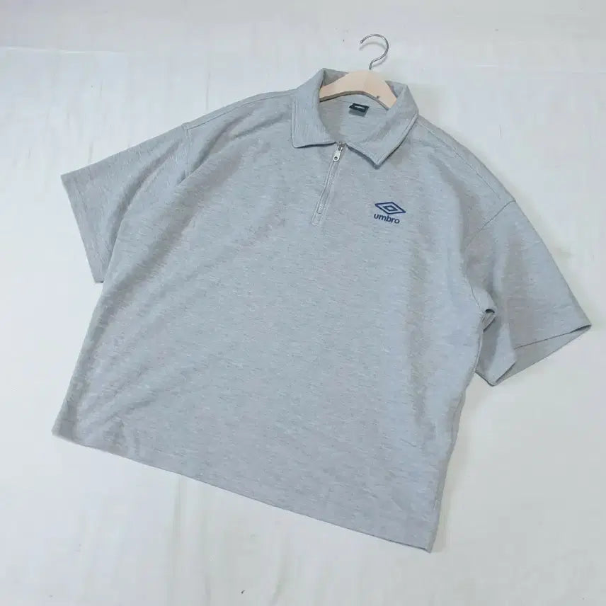 [BUNJANG] Umbro Half-Zip Short-Sleeve T-Shirt / 엄브로 반집업 반팔 티셔츠