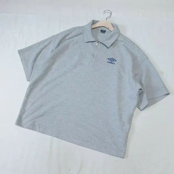 [BUNJANG] Umbro Half-Zip Short-Sleeve T-Shirt / 엄브로 반집업 반팔 티셔츠