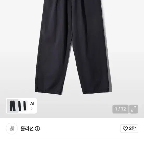 [BUNJANG] Hollison Banff Loose Tapered Chino Pants Navy / 홀리선 밴프 루즈 테이퍼드 치노 팬츠 네이비