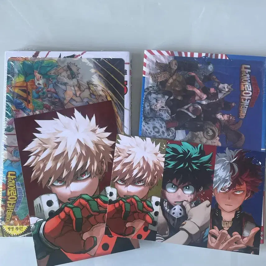 [BUNJANG] My Hero Academia Manga Vol. 34-35 (First Edition, Sealed) with Double Bonus Postcards / 미개봉) 초판 나의 히어로 아카데미아 만화책 34권 35권 더블특전