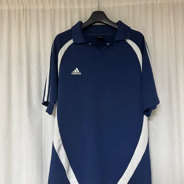 [BUNJANG] Adidas Navy Short Sleeve Polo Shirt L Size / [정품] 아디다스 네이비 반팔 폴로티 L 사이즈(정가12만)