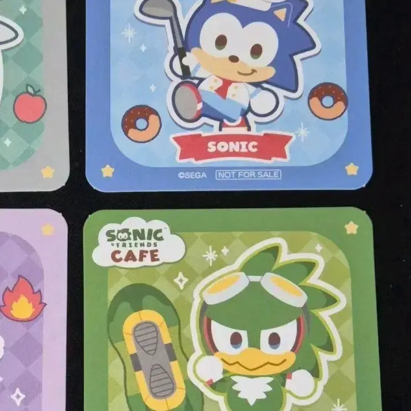 [BUNJANG] Sonic the Hedgehog & Friends Coaster Set / 소닉 소닉프렌즈 카페 소닉, 제트 코스터 양도판매