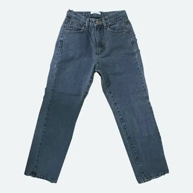 [BUNJANG] High-Waist Straight Denim Pants (Size S) / 스트레이트 데님 팬츠 청바지 S