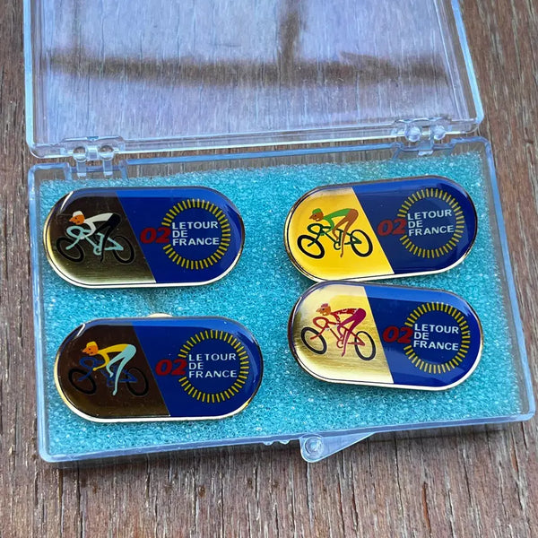 [BUNJANG] Tour de France 2002 Cycling Jersey Pin Badge Set (4 Pins) / le tour de france 투르 드 프랑스 뱃지 4개입