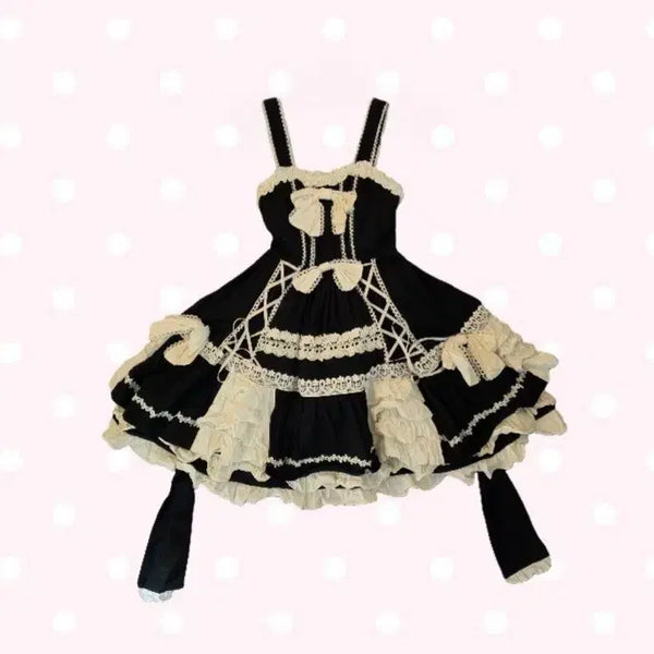[BUNJANG] Goth Lolita JSK Dress / 고스로리 점스카 원피스 로리타