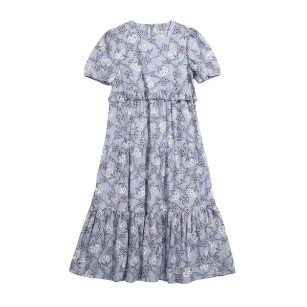 [BUNJANG] Women's Broom Floral Long Dress / 여성F/ 브룸 플로럴 롱 원피스