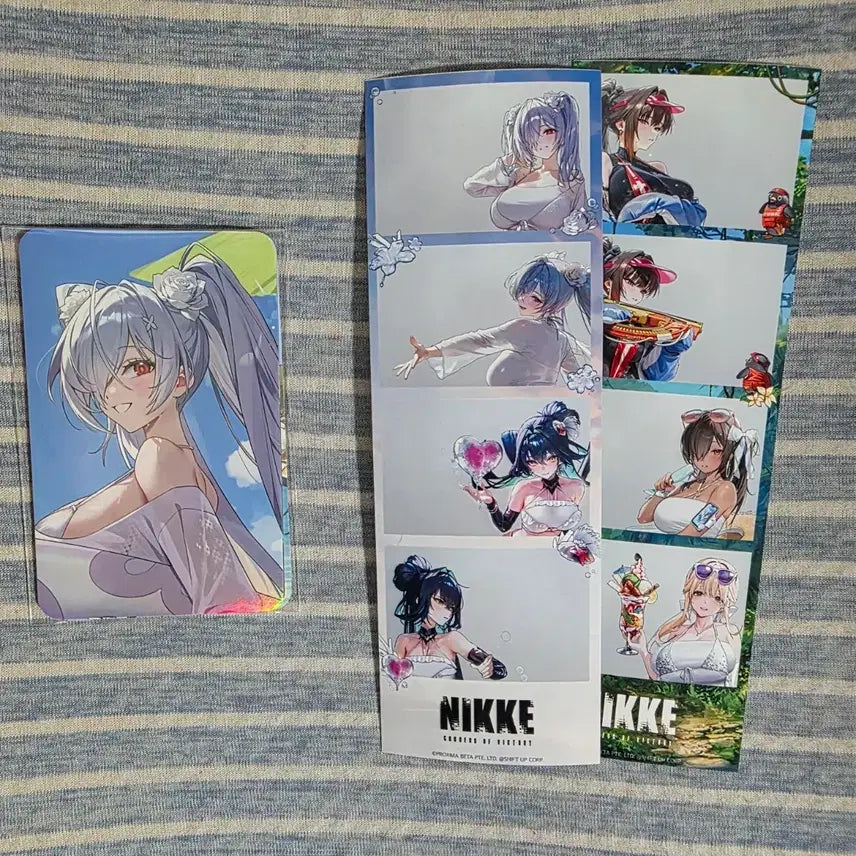 [BUNJANG] Niki Summer Pop-Up Lucky Draw Photocard & Photo Frame Set / 니케 여름 팝업 특전 포토카드, 사진 프레임 2종 일괄