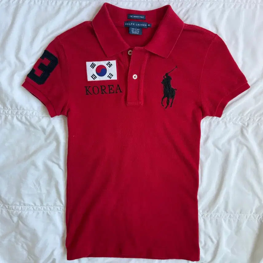 [BUNJANG] Polo Ralph Lauren Big Pony Chieftain Red T-Shirt / 폴로 빅포니 치프키프 Korea 레드